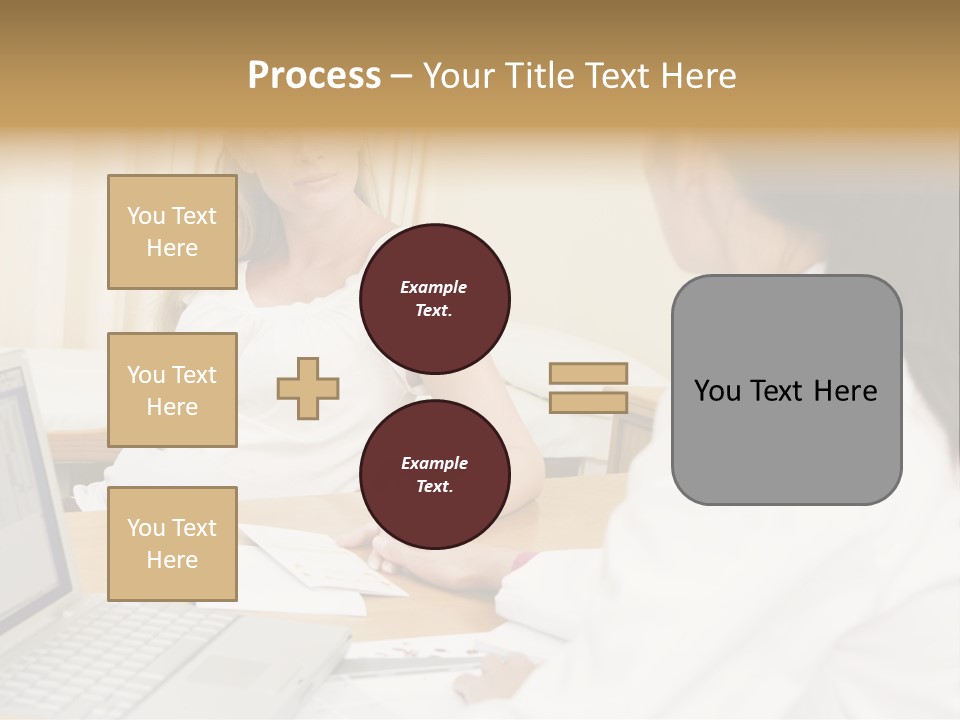 Doctor With Laptop And Pregnant Woman In Doctor's Office PowerPoint Template