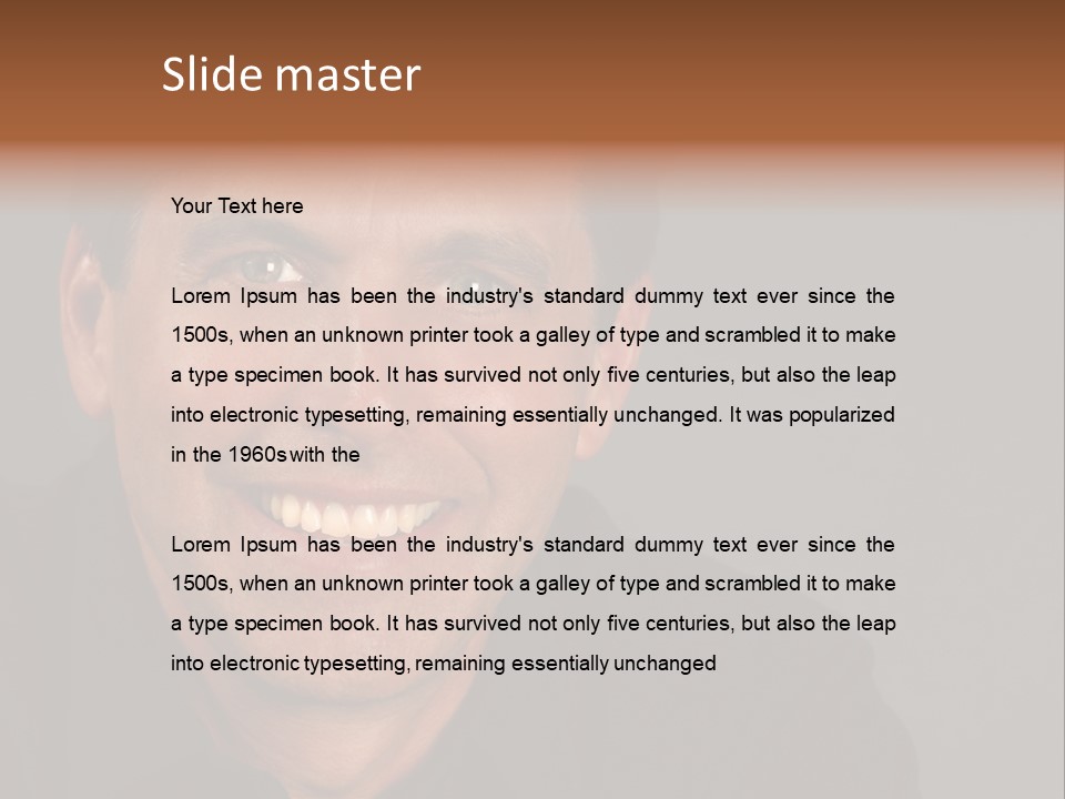 Casual Handsome Man PowerPoint Template