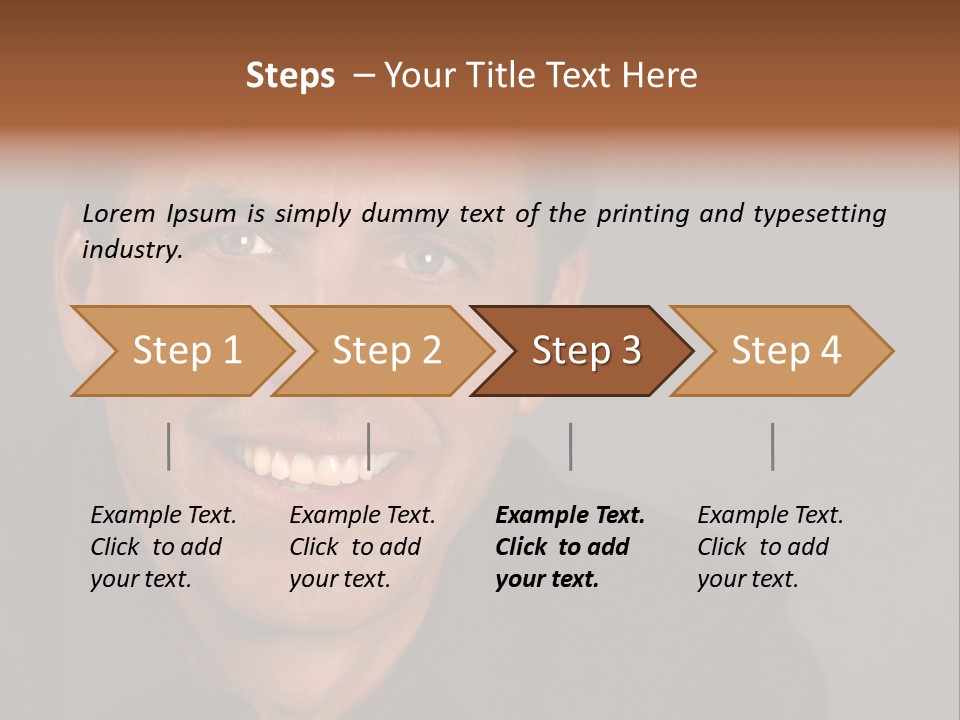 Casual Handsome Man PowerPoint Template