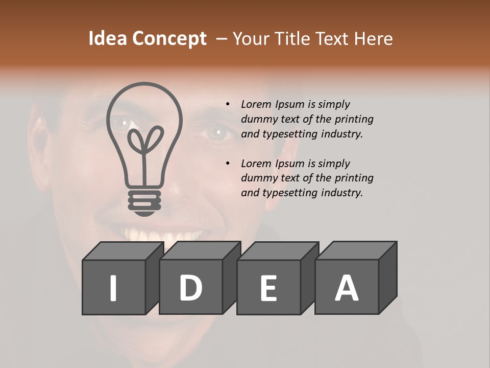 Casual Handsome Man PowerPoint Template