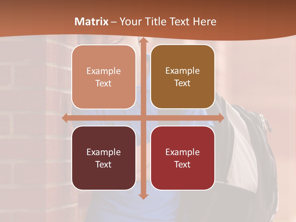 Portrait Of A Young Student PowerPoint Template
