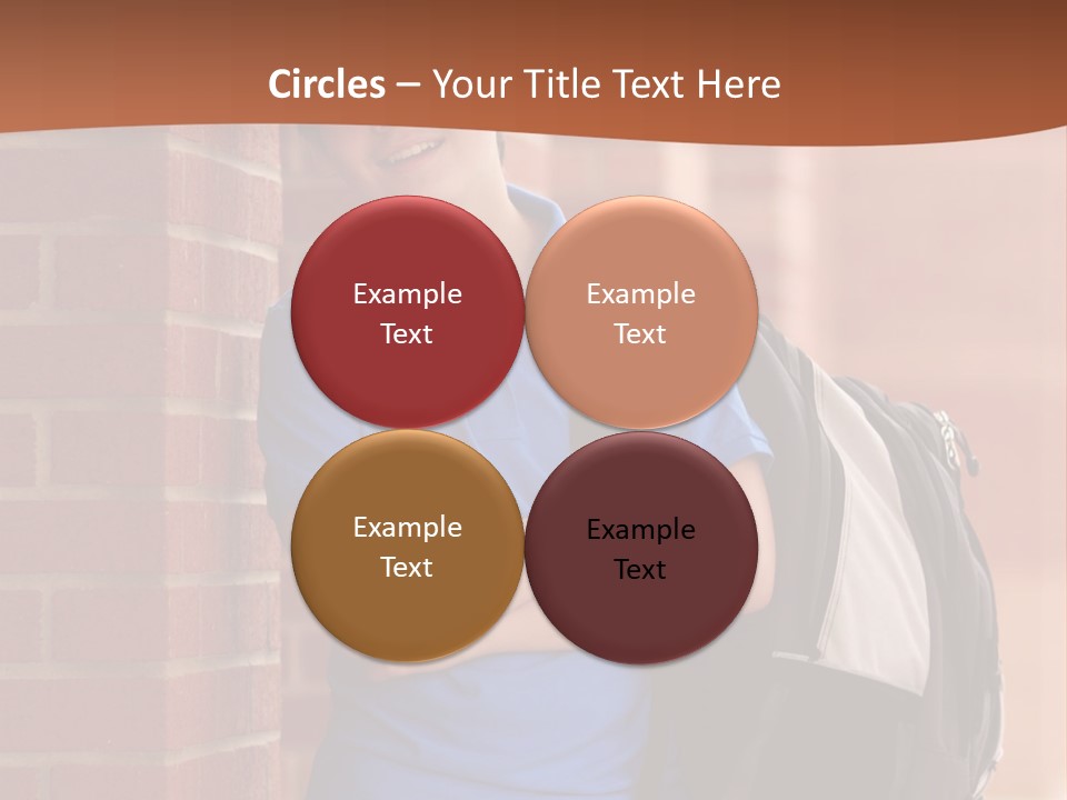 Portrait Of A Young Student PowerPoint Template