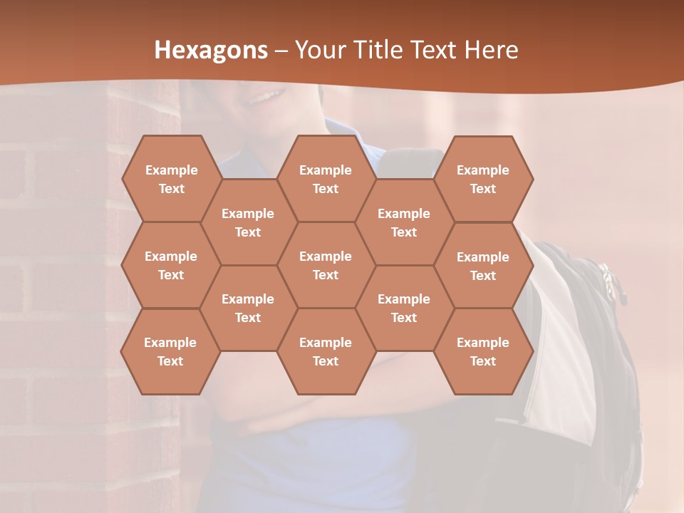 Portrait Of A Young Student PowerPoint Template