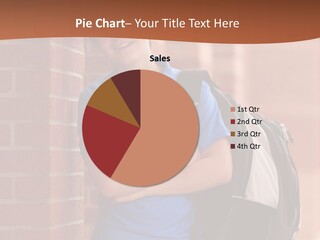 Portrait Of A Young Student PowerPoint Template