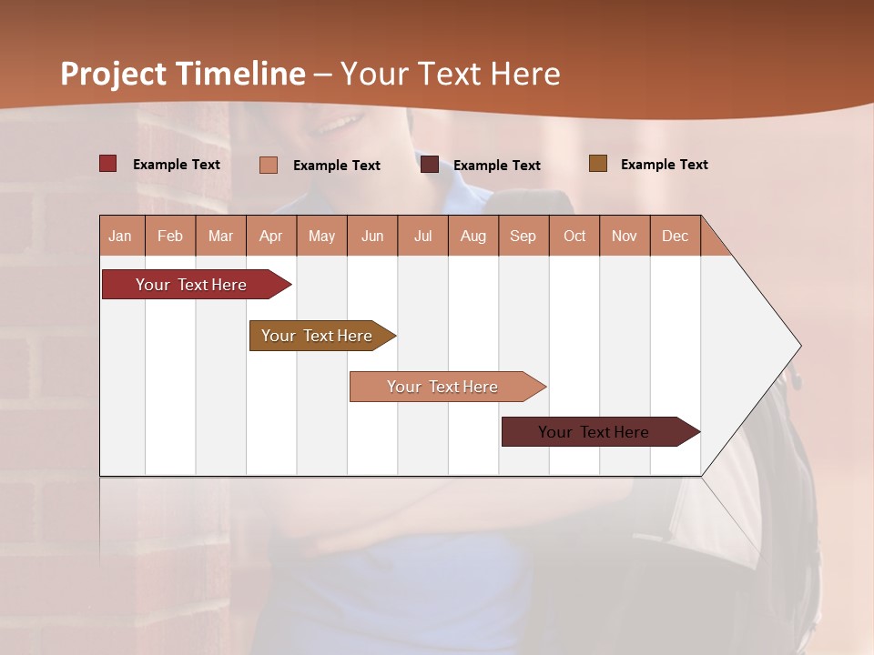 Portrait Of A Young Student PowerPoint Template