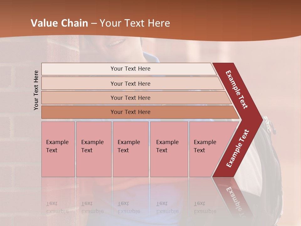 Portrait Of A Young Student PowerPoint Template