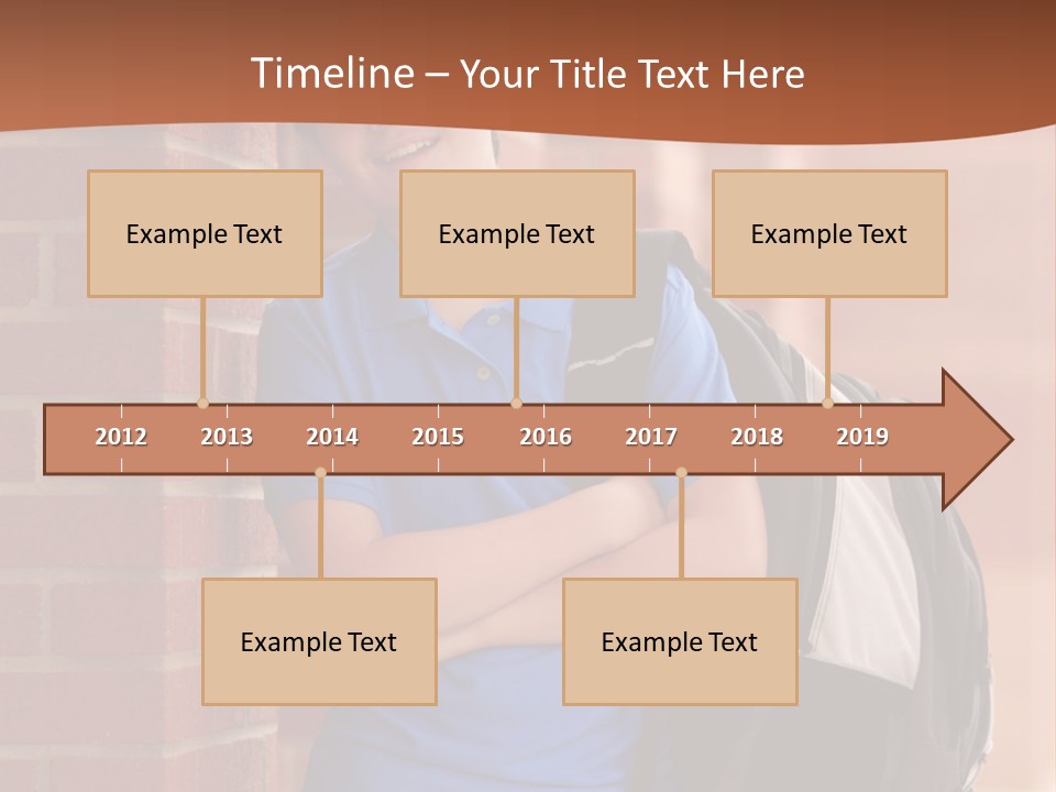 Portrait Of A Young Student PowerPoint Template