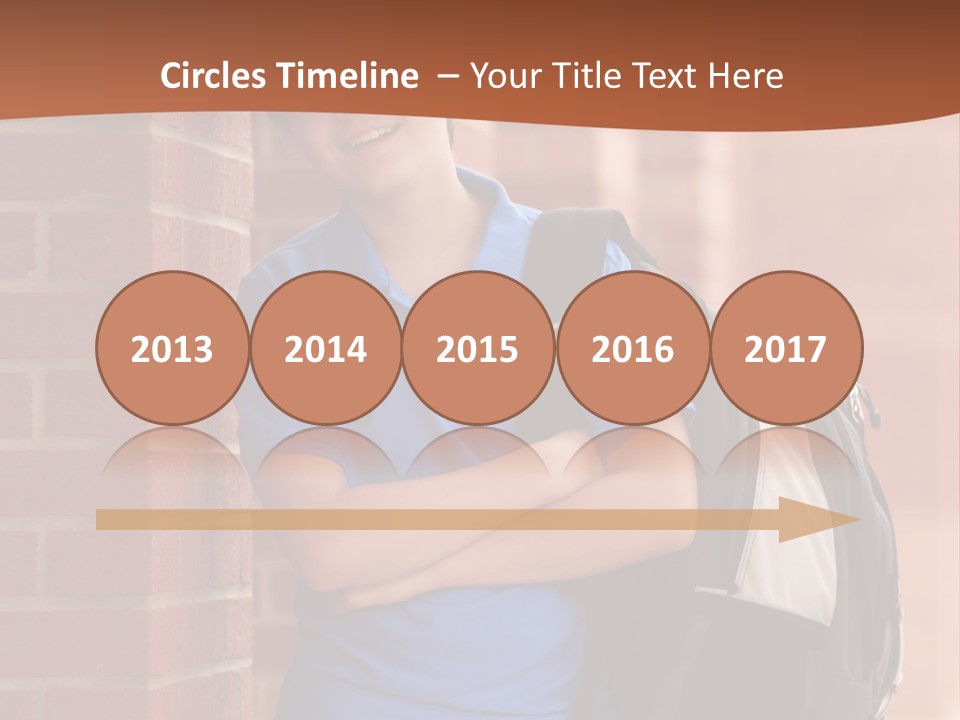 Portrait Of A Young Student PowerPoint Template