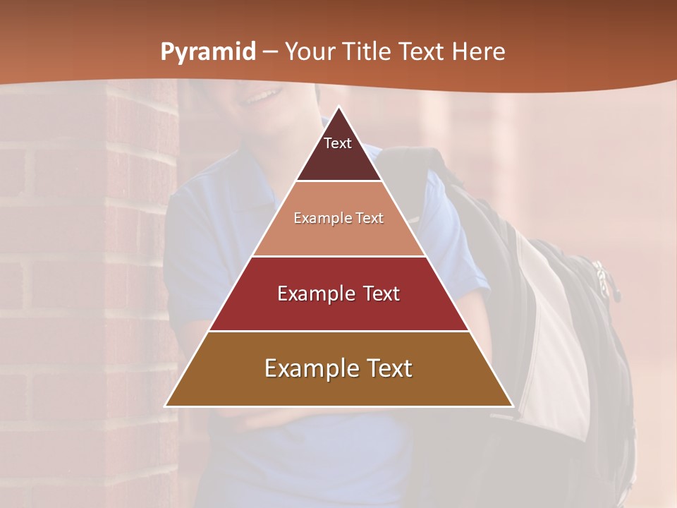Portrait Of A Young Student PowerPoint Template