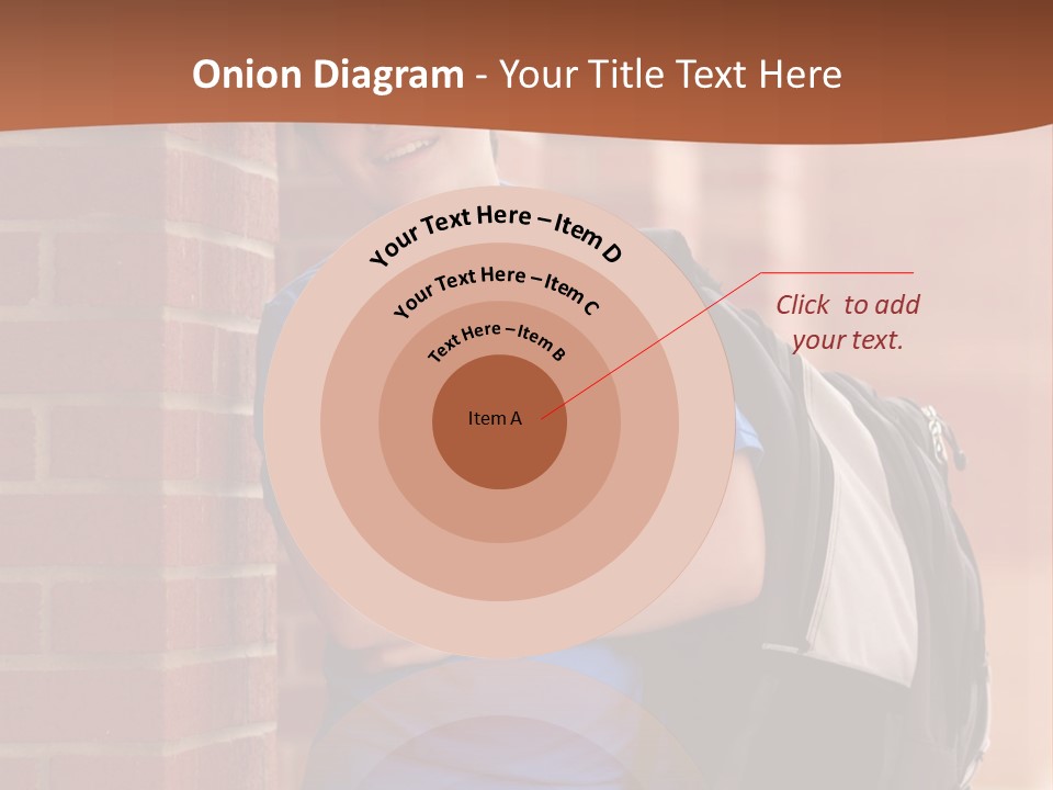 Portrait Of A Young Student PowerPoint Template