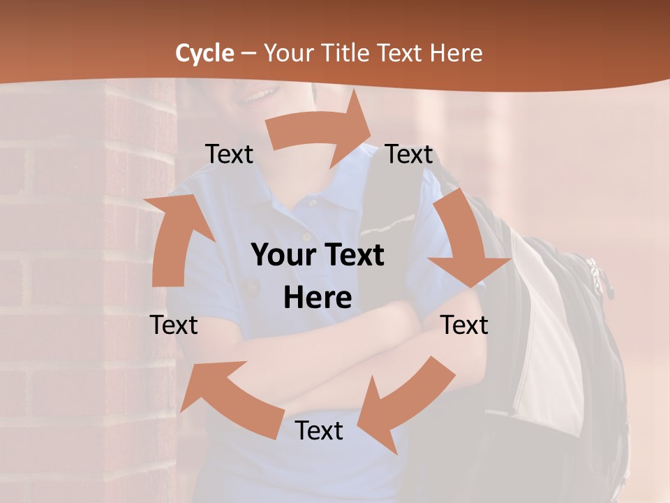 Portrait Of A Young Student PowerPoint Template