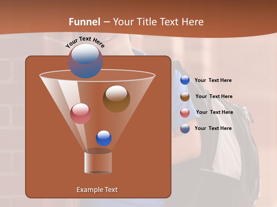 Portrait Of A Young Student PowerPoint Template