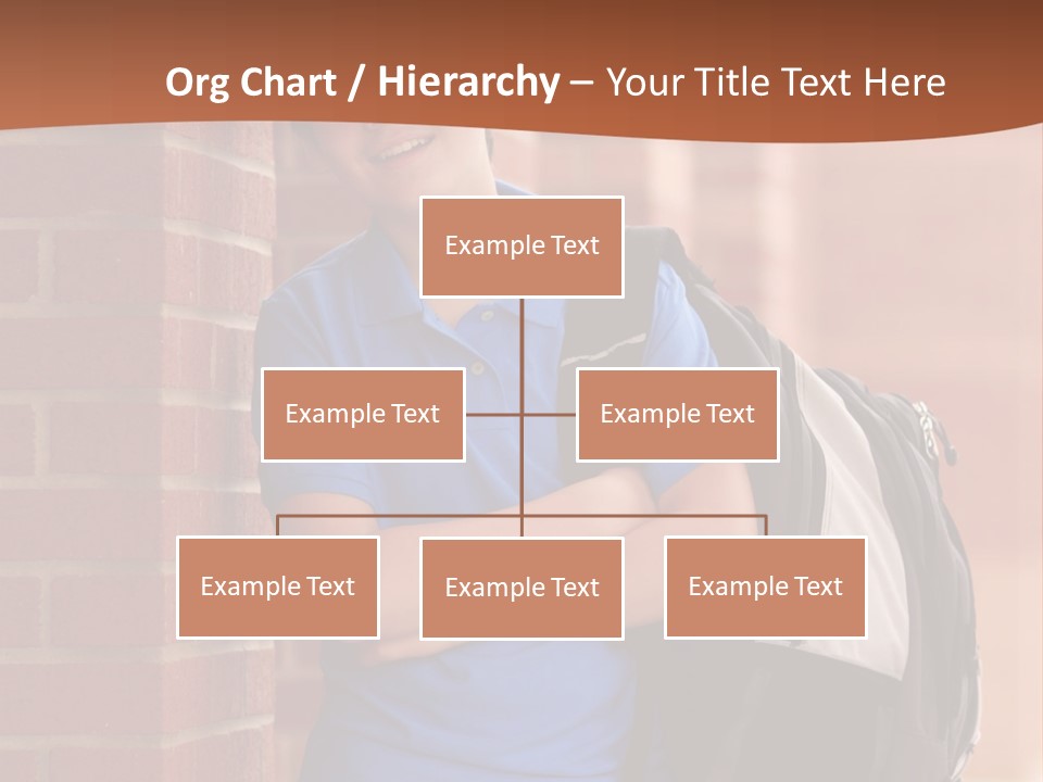 Portrait Of A Young Student PowerPoint Template