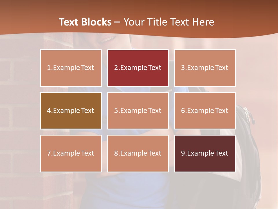 Portrait Of A Young Student PowerPoint Template
