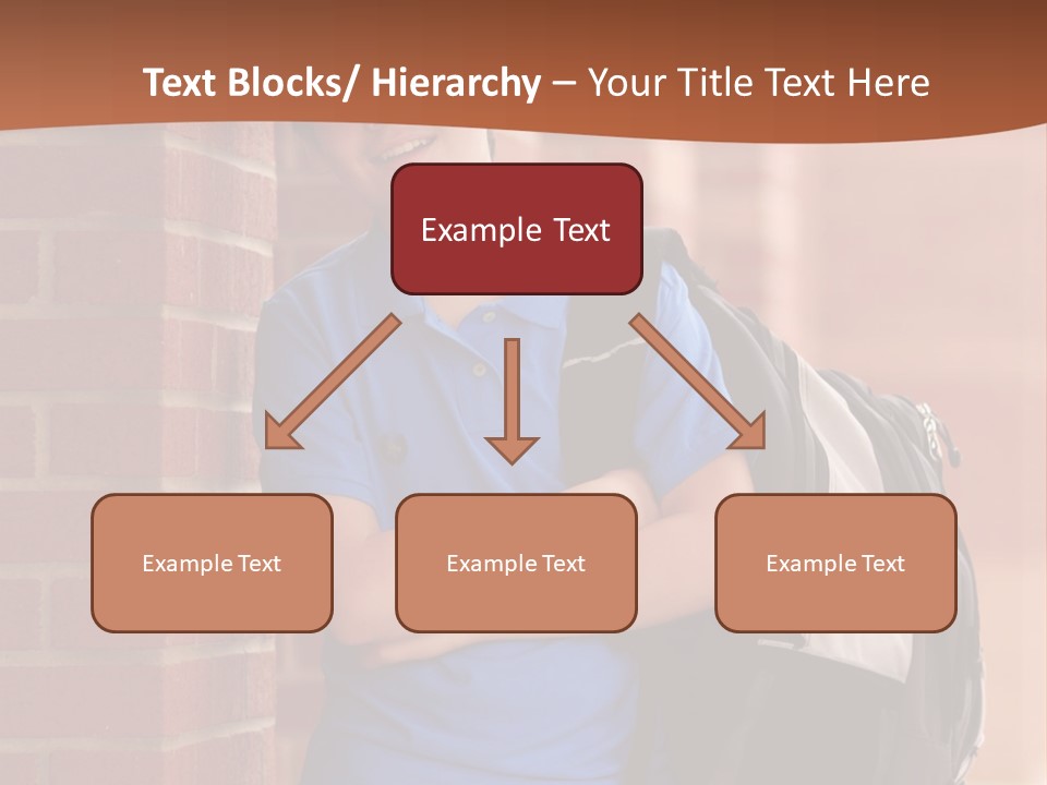 Portrait Of A Young Student PowerPoint Template