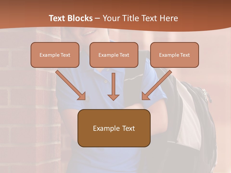 Portrait Of A Young Student PowerPoint Template