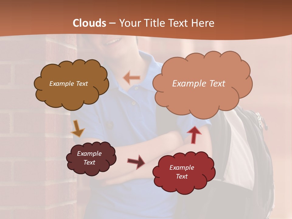 Portrait Of A Young Student PowerPoint Template