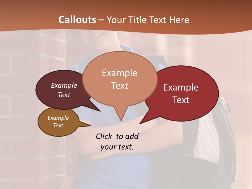 Portrait Of A Young Student PowerPoint Template