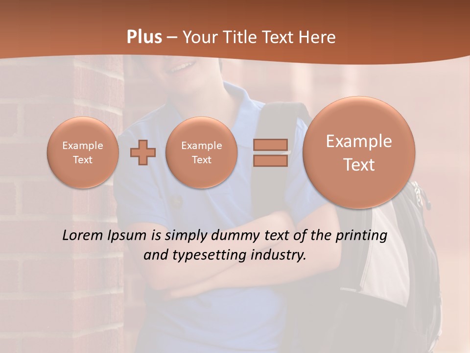 Portrait Of A Young Student PowerPoint Template