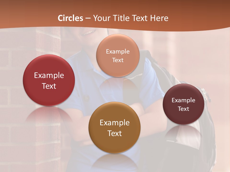 Portrait Of A Young Student PowerPoint Template