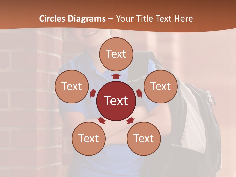Portrait Of A Young Student PowerPoint Template