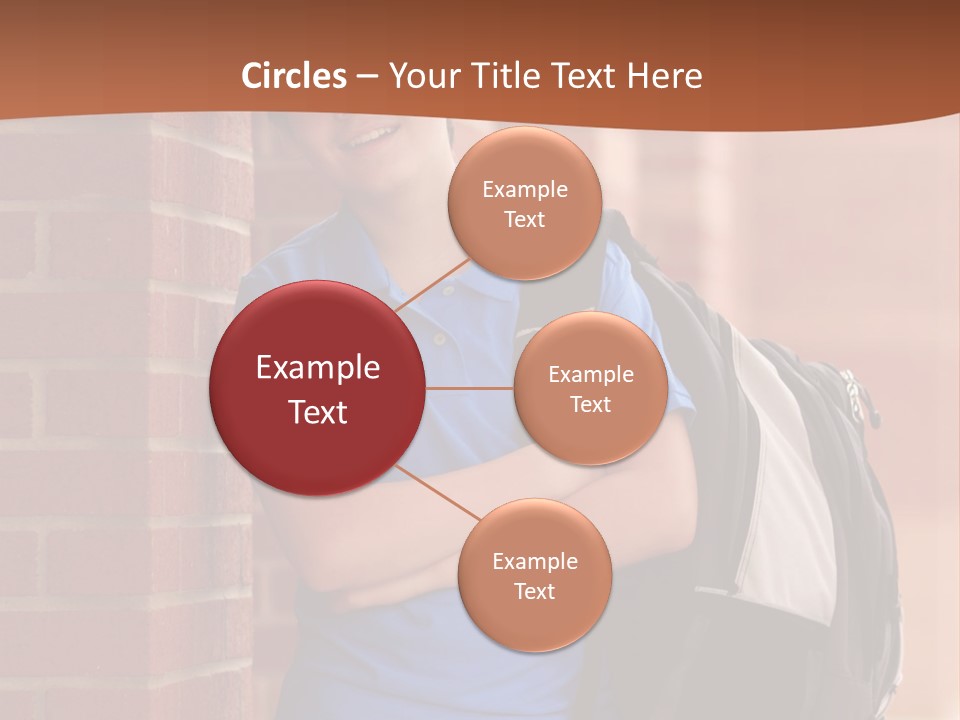 Portrait Of A Young Student PowerPoint Template