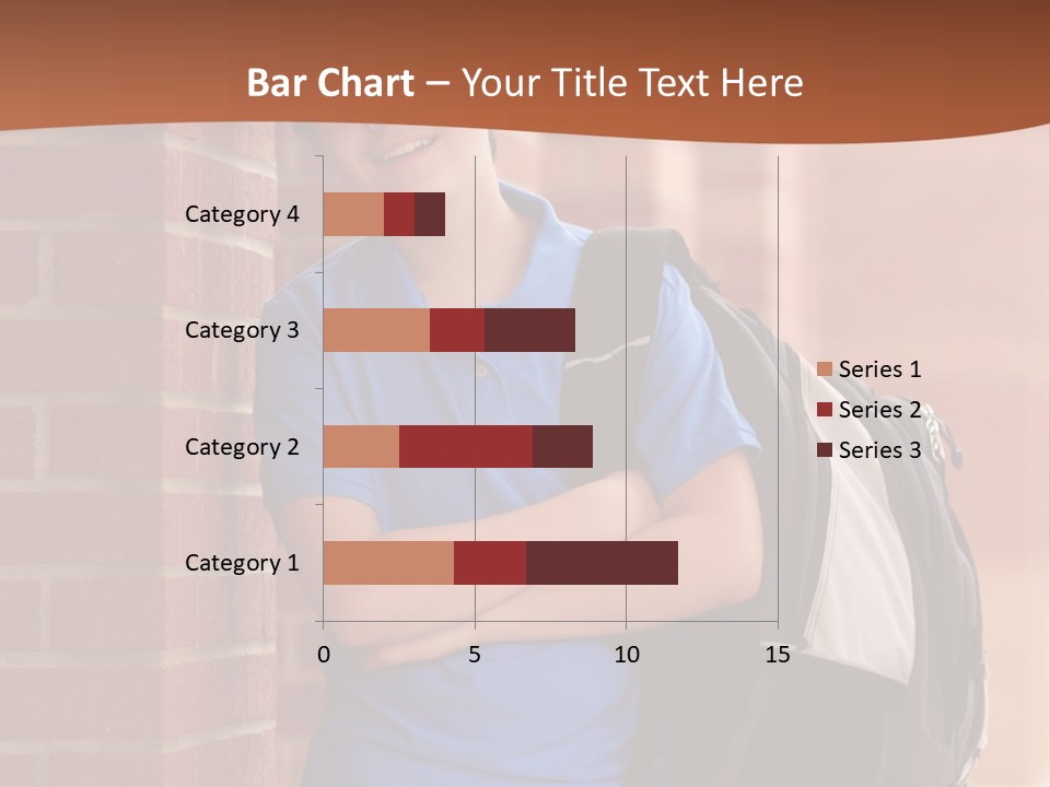 Portrait Of A Young Student PowerPoint Template