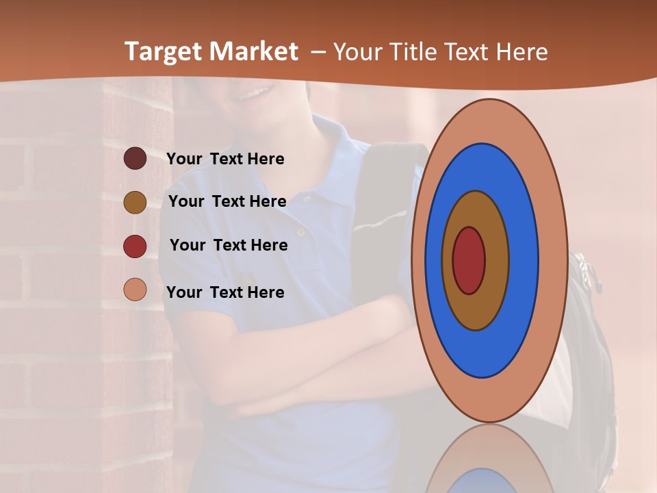 Portrait Of A Young Student PowerPoint Template