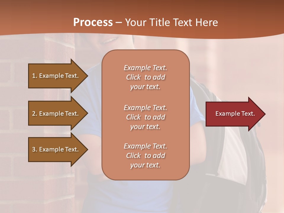 Portrait Of A Young Student PowerPoint Template