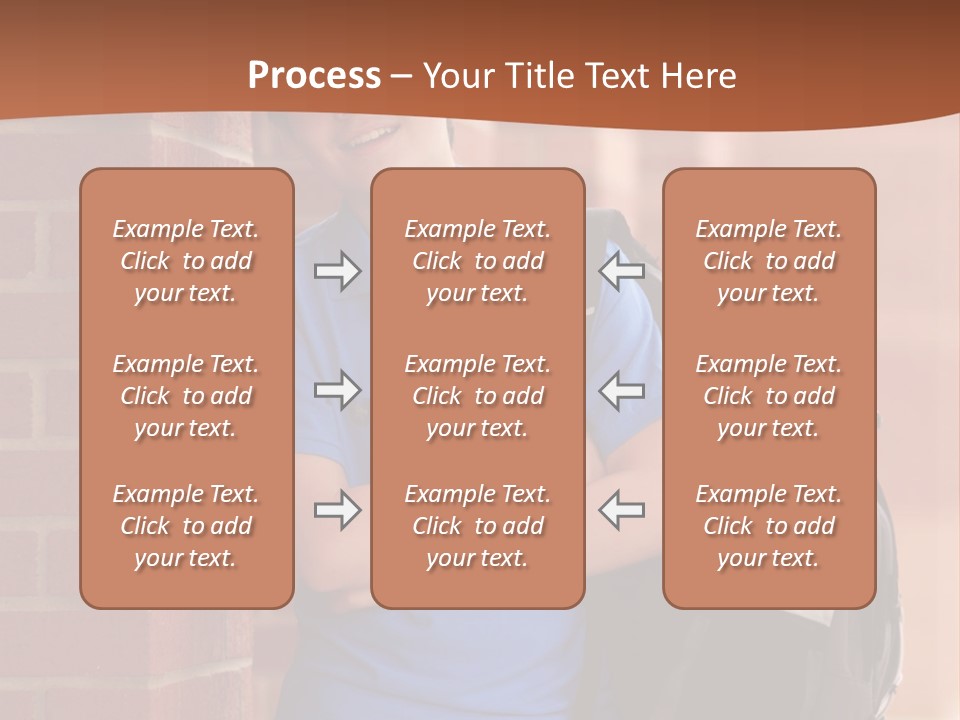 Portrait Of A Young Student PowerPoint Template