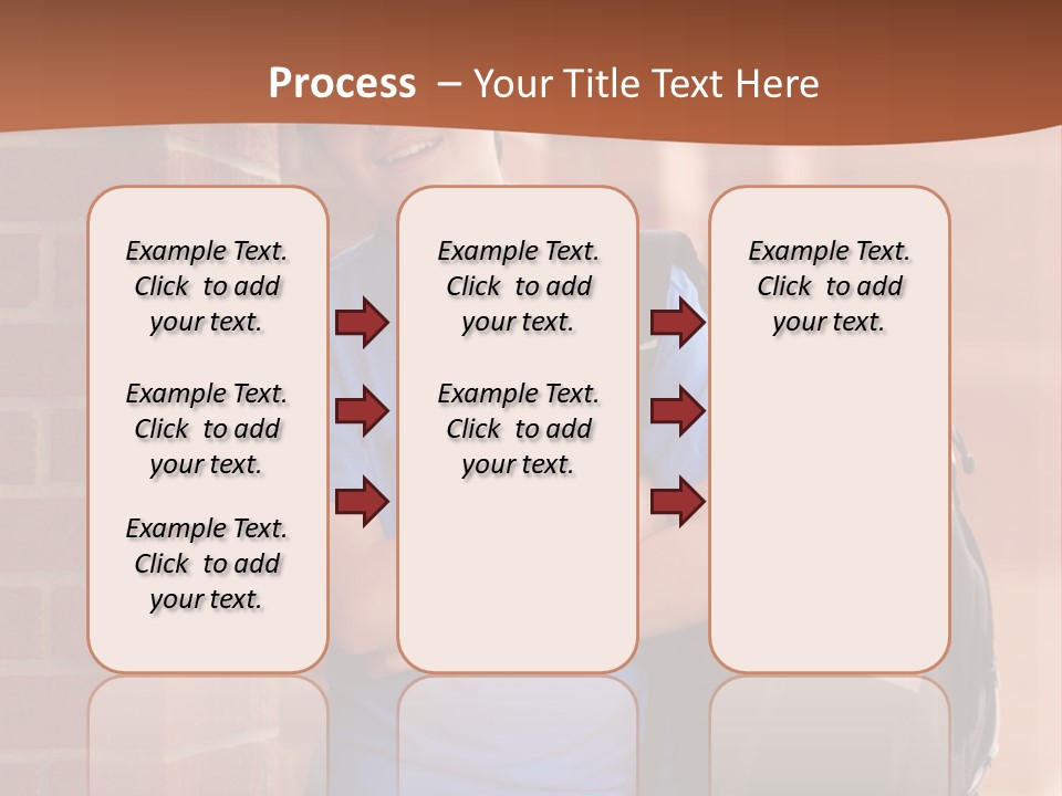 Portrait Of A Young Student PowerPoint Template