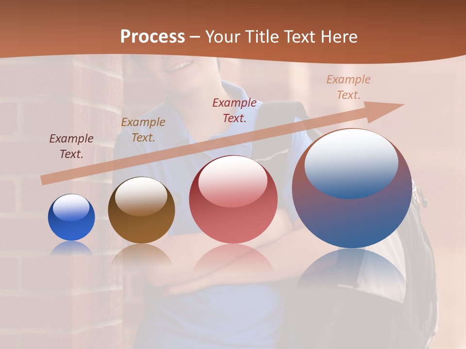 Portrait Of A Young Student PowerPoint Template