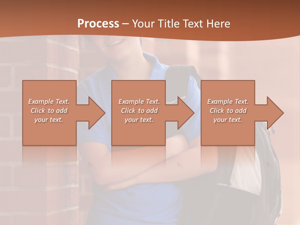 Portrait Of A Young Student PowerPoint Template
