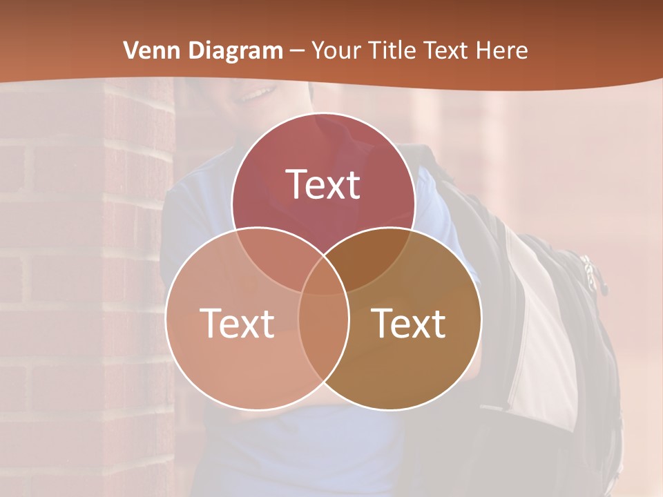 Portrait Of A Young Student PowerPoint Template