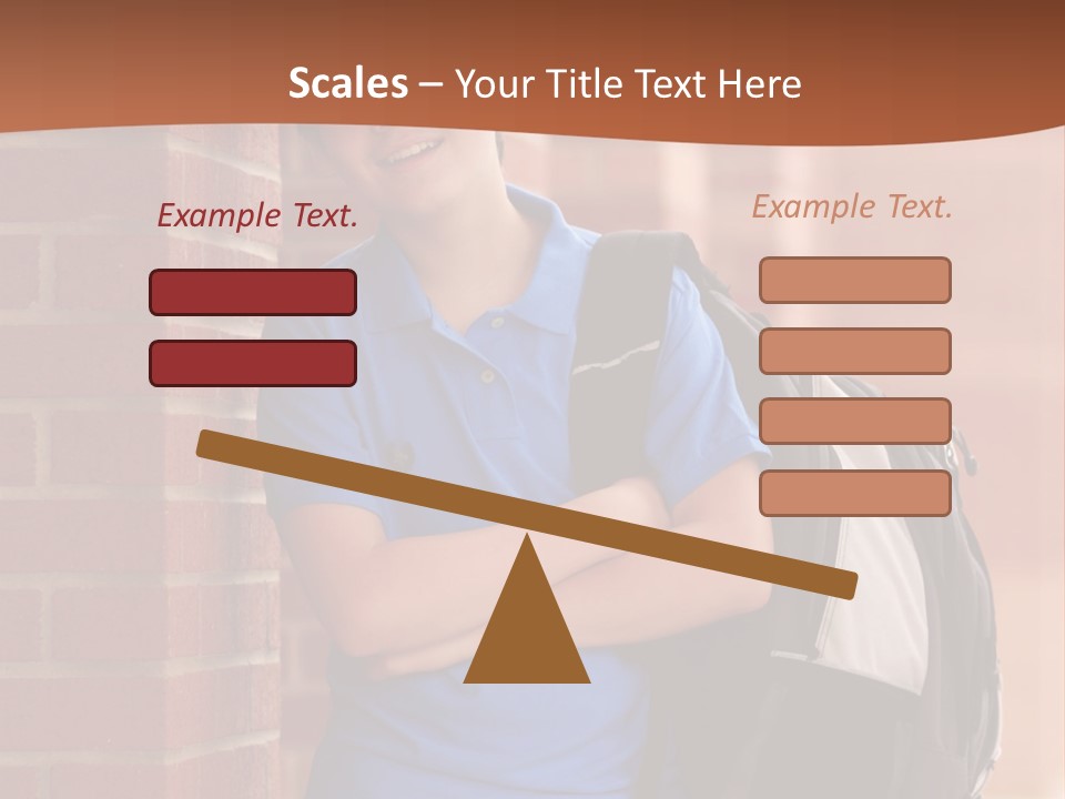 Portrait Of A Young Student PowerPoint Template