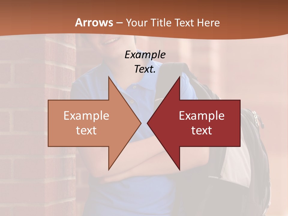 Portrait Of A Young Student PowerPoint Template