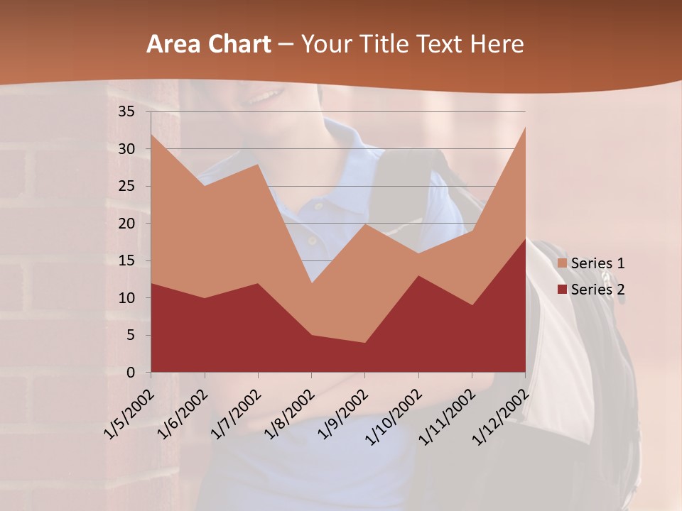 Portrait Of A Young Student PowerPoint Template