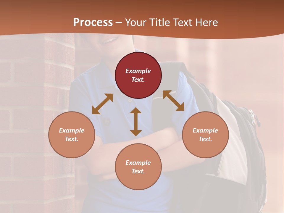 Portrait Of A Young Student PowerPoint Template