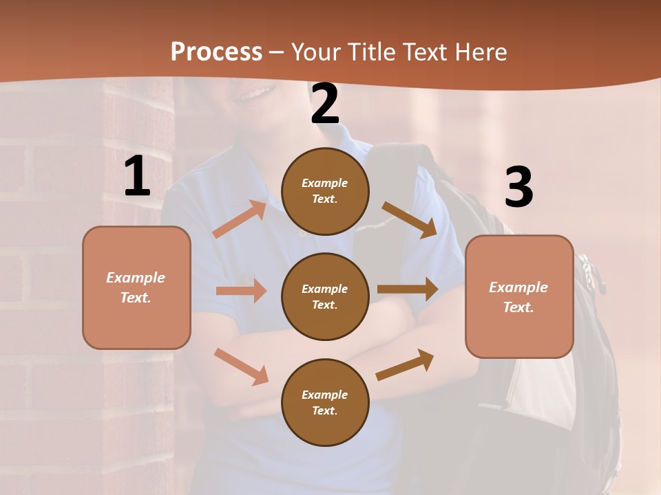 Portrait Of A Young Student PowerPoint Template
