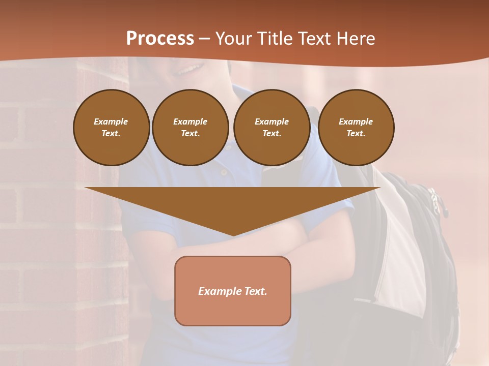 Portrait Of A Young Student PowerPoint Template