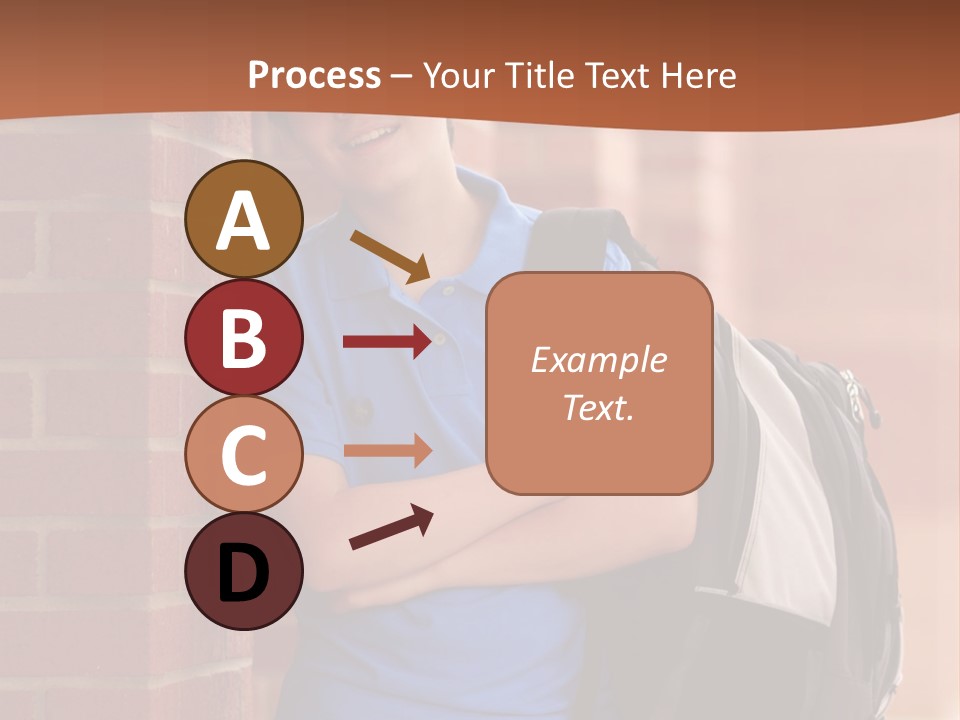 Portrait Of A Young Student PowerPoint Template