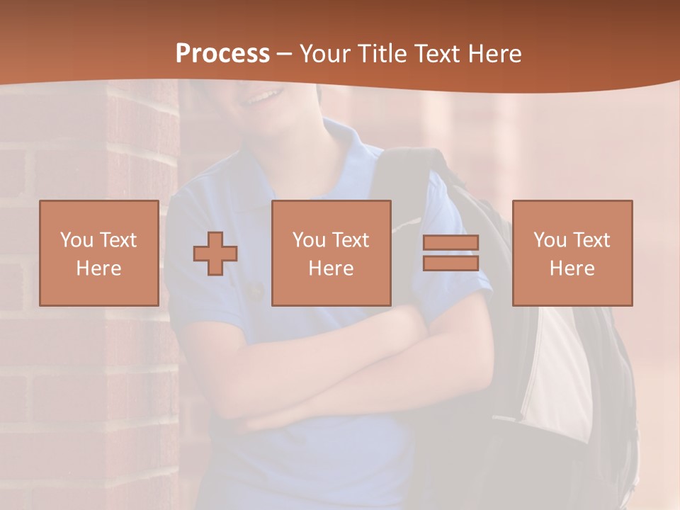 Portrait Of A Young Student PowerPoint Template