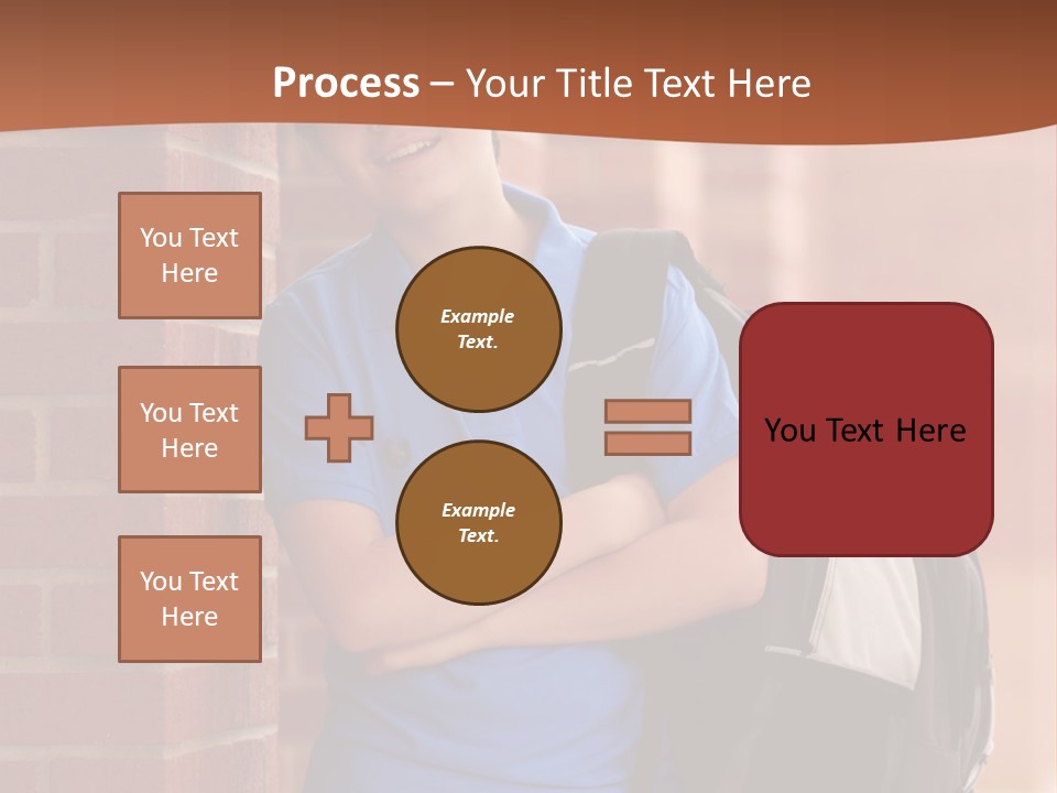 Portrait Of A Young Student PowerPoint Template