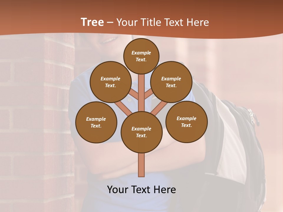 Portrait Of A Young Student PowerPoint Template