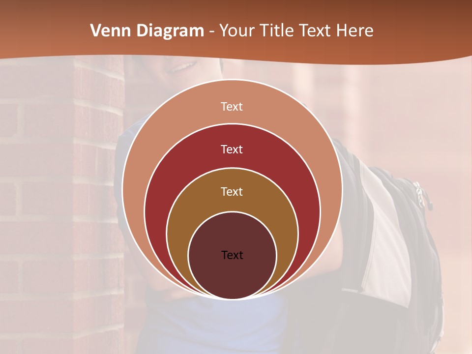 Portrait Of A Young Student PowerPoint Template