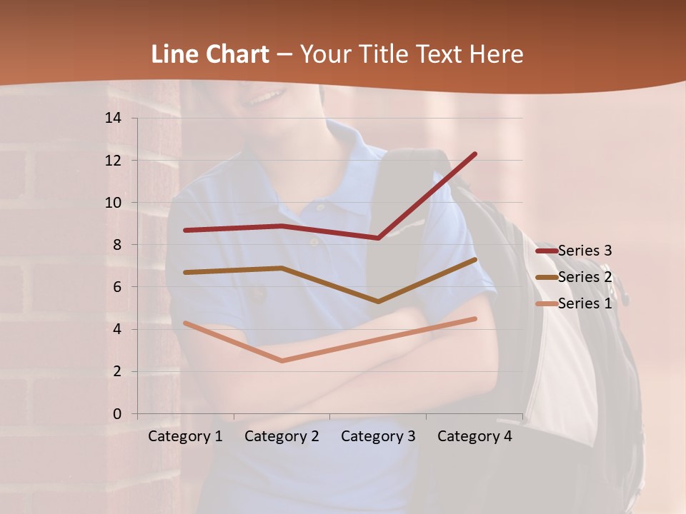 Portrait Of A Young Student PowerPoint Template