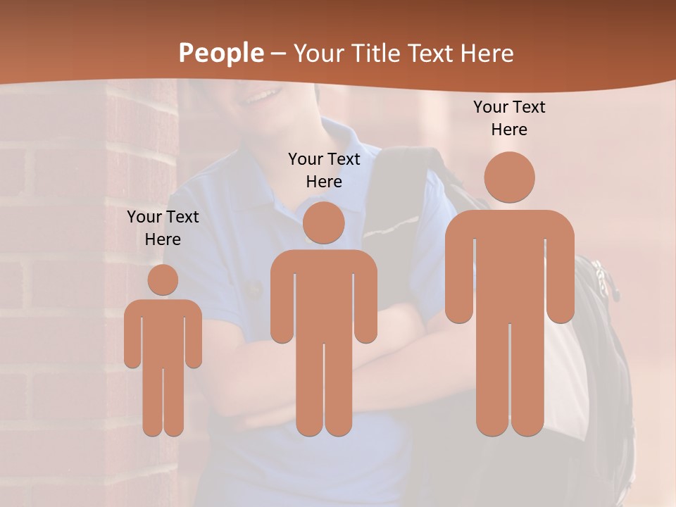 Portrait Of A Young Student PowerPoint Template
