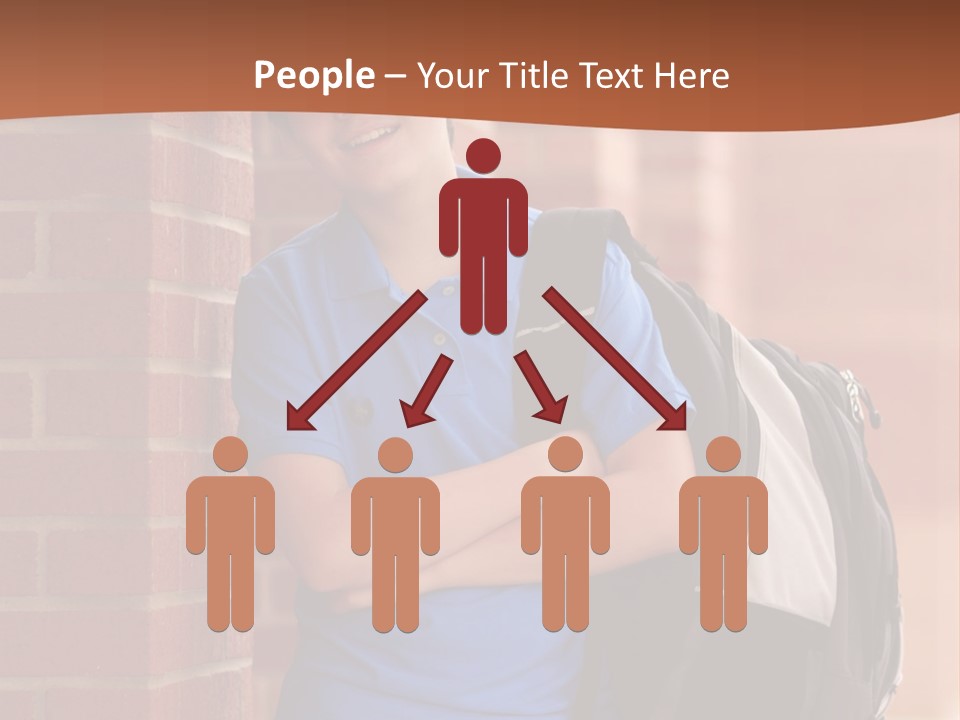 Portrait Of A Young Student PowerPoint Template