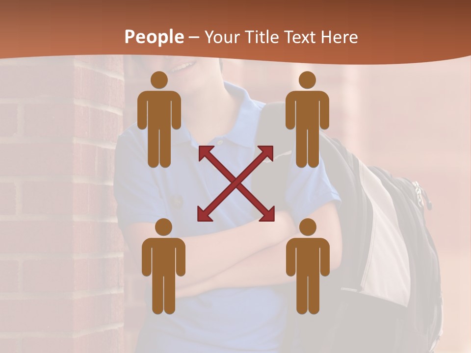 Portrait Of A Young Student PowerPoint Template