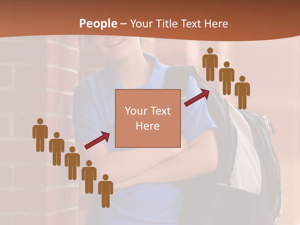 Portrait Of A Young Student PowerPoint Template